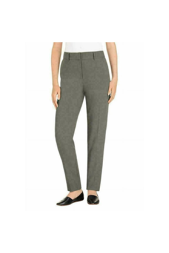 Ladies' Tie Front Dress Pant (Green Tea, 8)