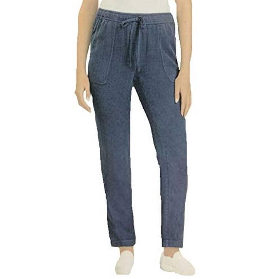 Hilary Radley Women Drawstring Tencel Pant (Navy, Large)