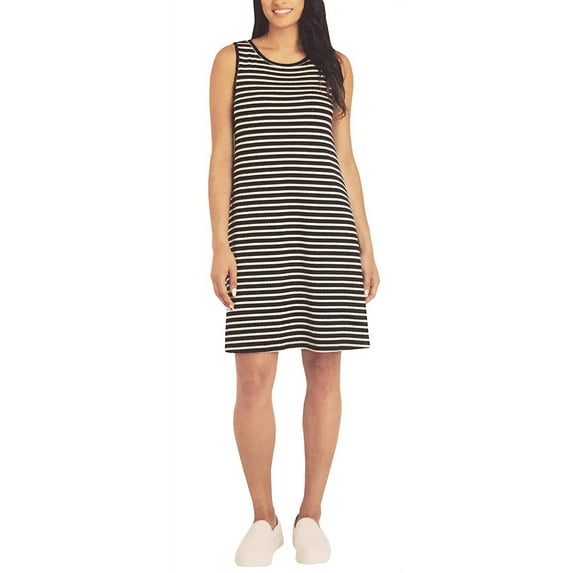 Hilary Radley Women's Casual Dress, Navy/Ivory, Large