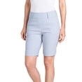 thumbnail image 1 of Hilary Radley Women's Comfort Casual Bermuda Shorts-Blue / XXL, 1 of 4