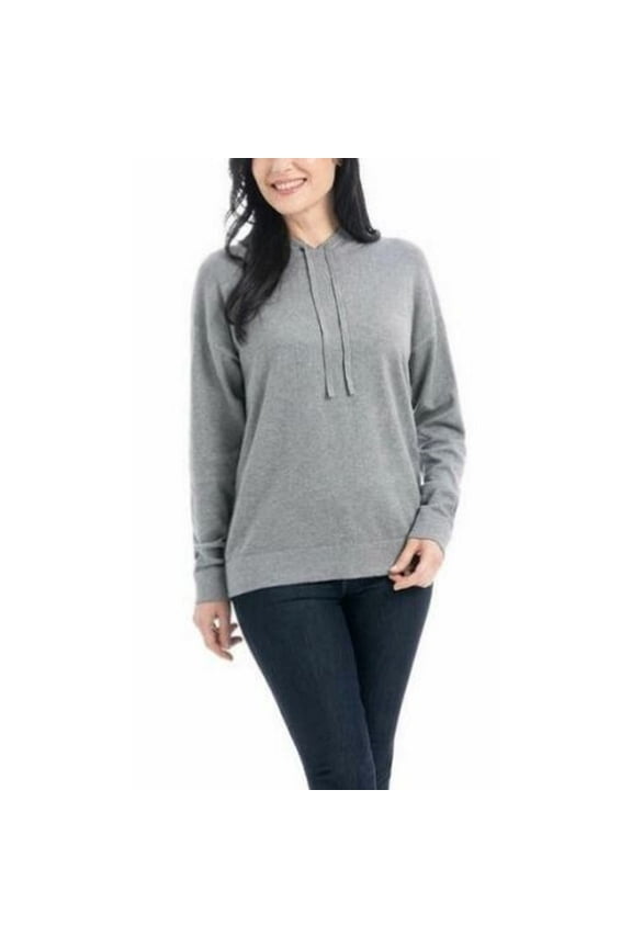 Women's Cozy Sweater Hoodie (Heather Gray, XS)