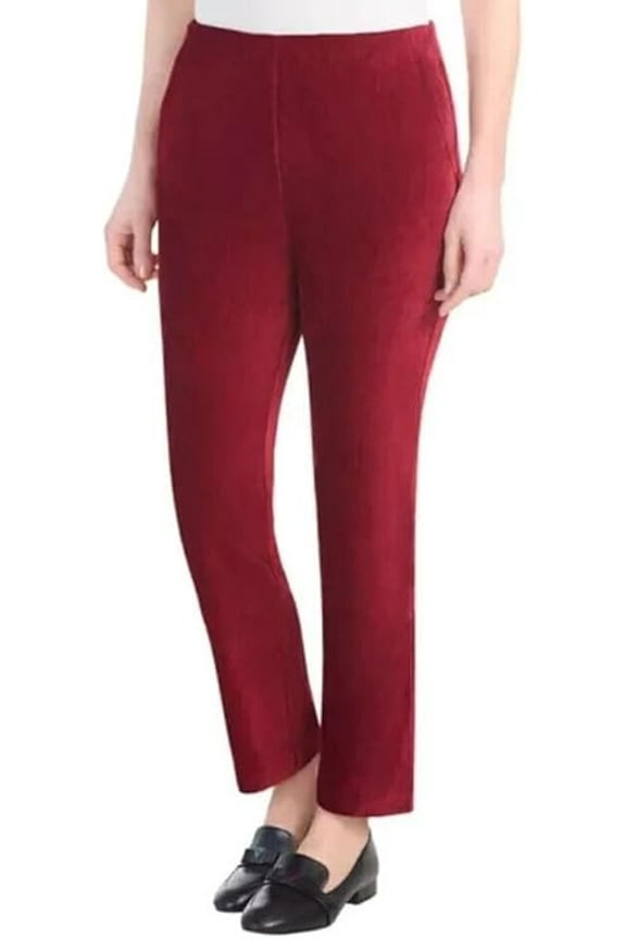 Women's Mid-Rise Faux Suede Pull On Pants