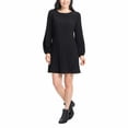 thumbnail image 1 of Hilary Radley Women's Pleated Stretch Dress, Black Medium - NEW, 1 of 5