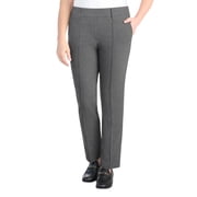 Hilary Radley Womens Pull-On Pant with Built-in Tummy Control Panel US, Alpha, Large, Regular, Regular, Multi Grey Houndstooth