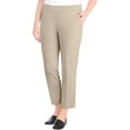 thumbnail image 1 of Hilary Radley Women's Pull-on Dress Pants, 4-Way Stretch, Elastic Waist, Front Pockets (US, Alpha, Medium, Regular, Regular, Heather Light Sand), 1 of 1