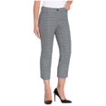 thumbnail image 1 of Hilary Radley Women's Stretch Slim Leg Crop Pant (16, Off White/Blue), 1 of 4