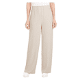 thumbnail image 1 of Hilary Radley Women's Wide Leg Crinkle Pants with Elasticwaistband, Oatmeal, XS, 1 of 2