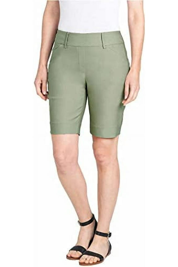 Womens Midweight Bermuda Pull-On Short (Small, Sage)