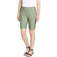 thumbnail image 1 of Hilary Radley Womens Midweight Bermuda Pull-On Short (X-Large, Sage), 1 of 6