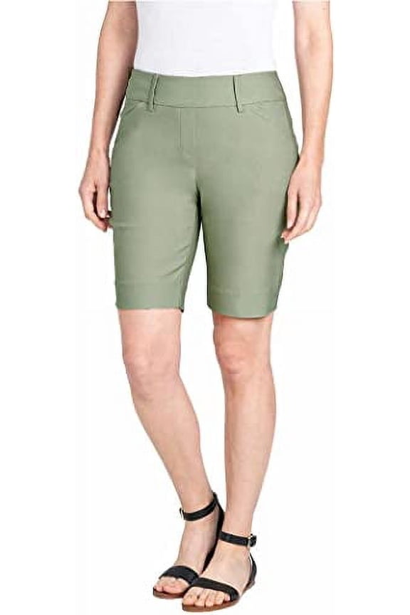 Womens Midweight Bermuda Pull-On Short (X-Large, Sage)