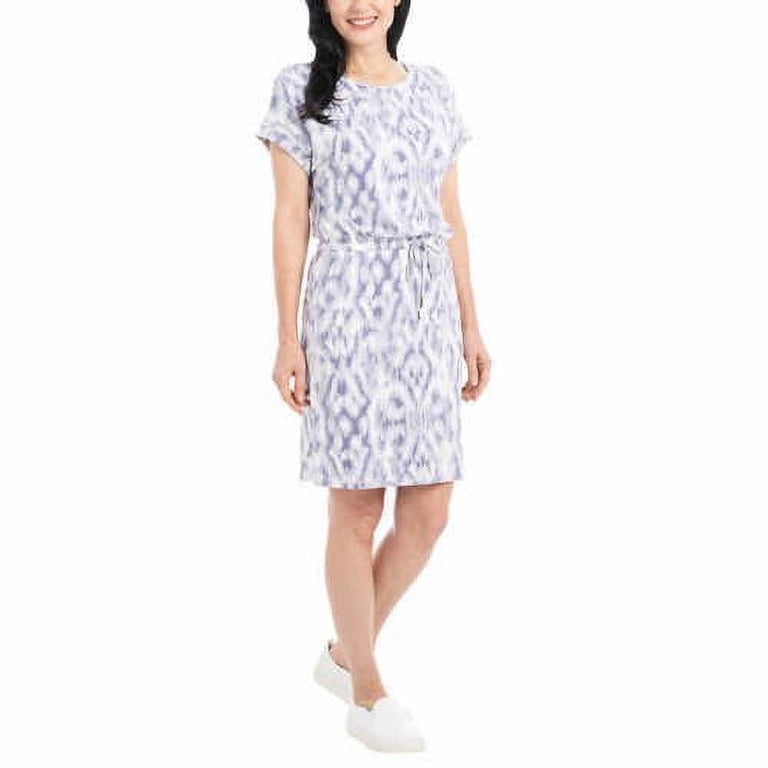 hilary radley ladies' short sleeve dress Hilary Radley Women's Sleeveless Sheer Tunic Dress, Deep Cobalt Combo, Size 2 at Amazon Women's Clothing store