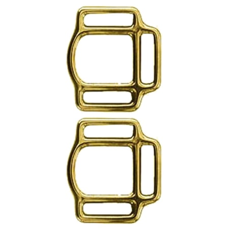 Hilason 1 Inch Solid Brass 3 Way Halter Square BOC Set of 2