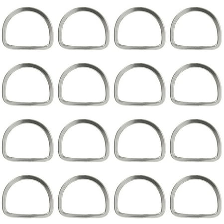 Hilason 3 1/2 In Horse Saddle Stainless Steel Stamp Rigging Dee Set of 16