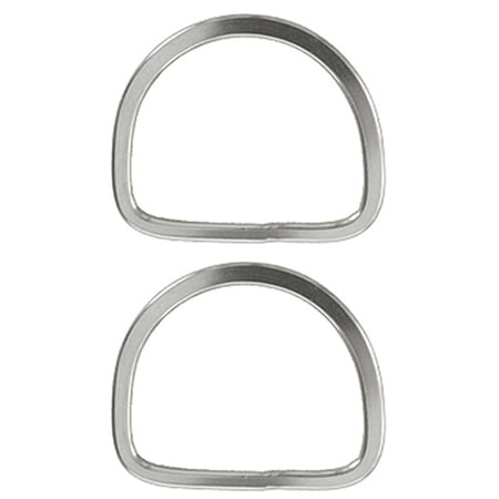 Hilason 3 1/2 In Horse Saddle Stainless Steel Stamp Rigging Dee Set of 2