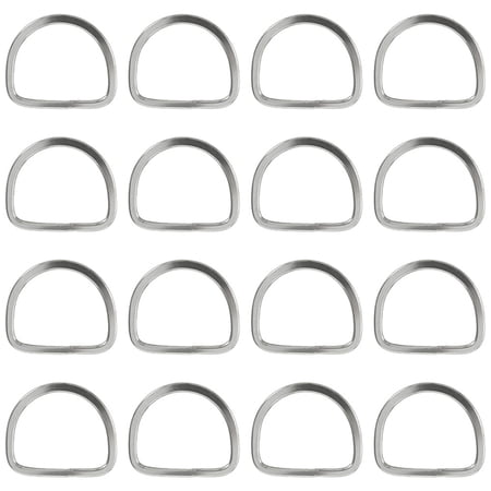 Hilason 3 In Horse Saddle Stainless Steel Stamp Rigging Dee Set of 16