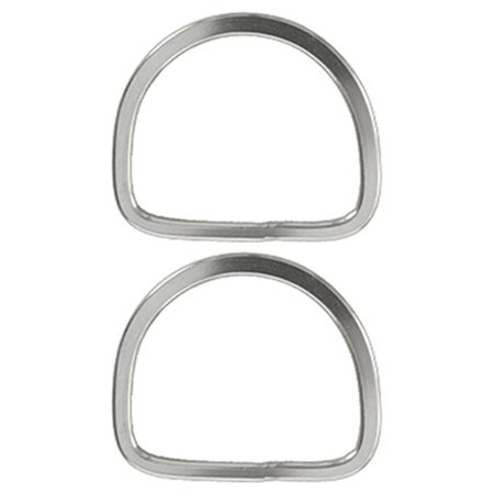 Hilason 3 In Horse Saddle Stainless Steel Stamp Rigging Dee Set of 2