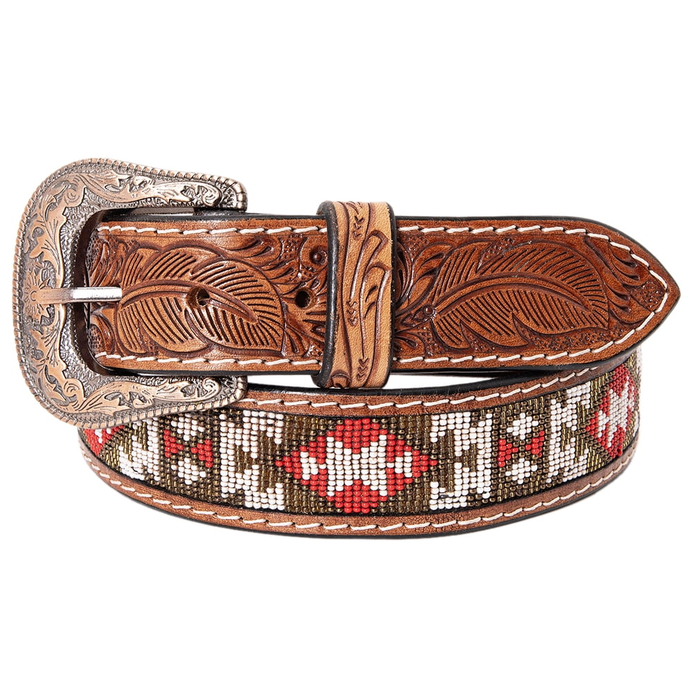 HILASON Western Genuine Leather Belt for Men Women Cowboy  display picture 2