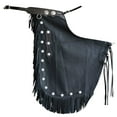 thumbnail image 1 of Hilason Western Adult Pro Rodeo Bronc Bull-Riding Genuine Leather Chinks Chaps, 1 of 4
