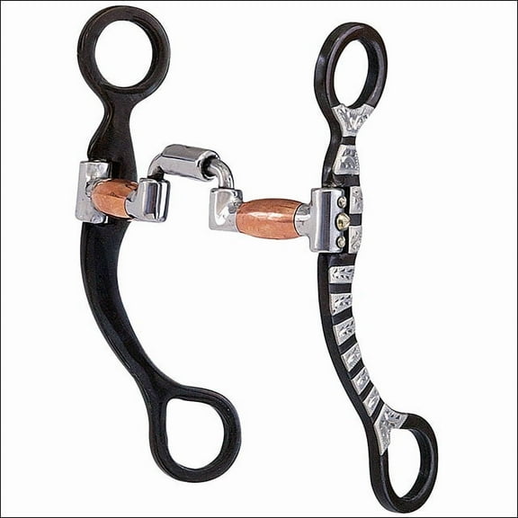 Hilason Antique Brown Bit W/Hinged Correction Mouth Western Tack