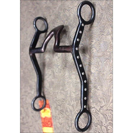 Hilason Black Steel Training Bit Cathedral Mouth Western Tack