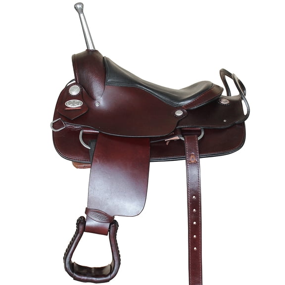 Hilason Custom Designed Rare Western Trick Riding Saddle Dark Brown