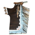 thumbnail image 1 of Hilason Handmade Genuine Leather Chaps Adult Handtooled Rodeo Bull Riding, 1 of 6