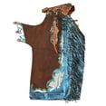 thumbnail image 1 of Hilason Handmade Genuine Leather Chaps Adult Handtooled Rodeo Bull Riding, 1 of 6