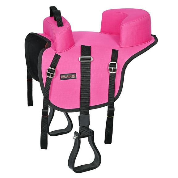 Hilason Horse Bareback Saddle Ride on Pad Anti Slip Base Pink