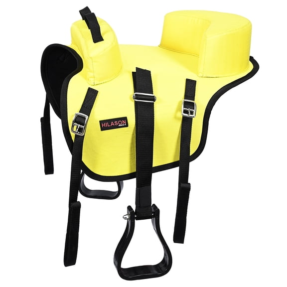 Hilason Horse Bareback Saddle Ride on Pad Anti Slip Base Yellow