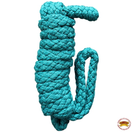 Hilason Horse Riding Poly Lead Rope Blue 1/4" X 9 Ft. Teal