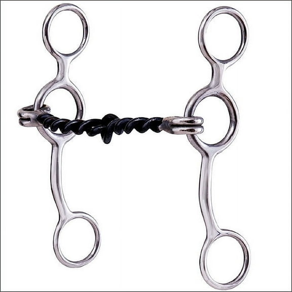 Hilason Junior Cow Horse Medium Twist Gag Bit Gauge Mouthpiece