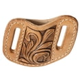 thumbnail image 1 of Hilason Leather Angled Knife Scabbard Sheath Cover Floral Tooled Tan, 1 of 3