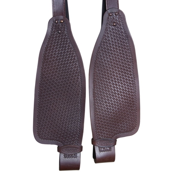 Hilason Leather Saddle Replacement Fender Pair With Hobble Strap Adult