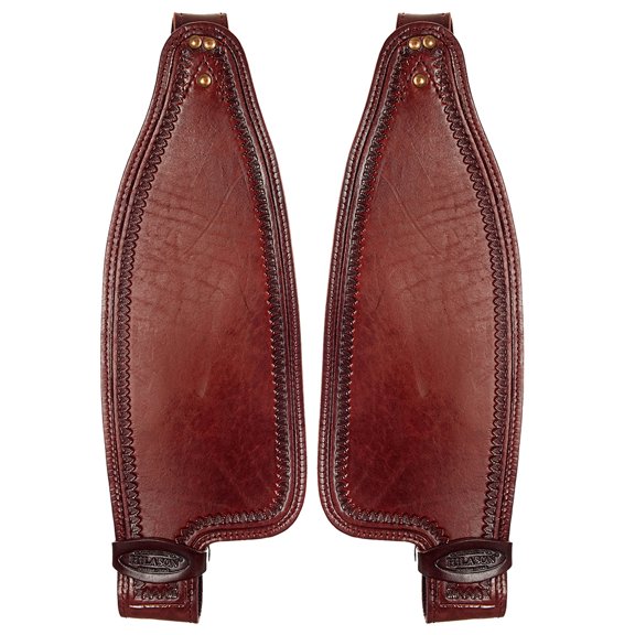 Hilason Leather Saddle Replacement Fender Pair With Hobble Straps Adult