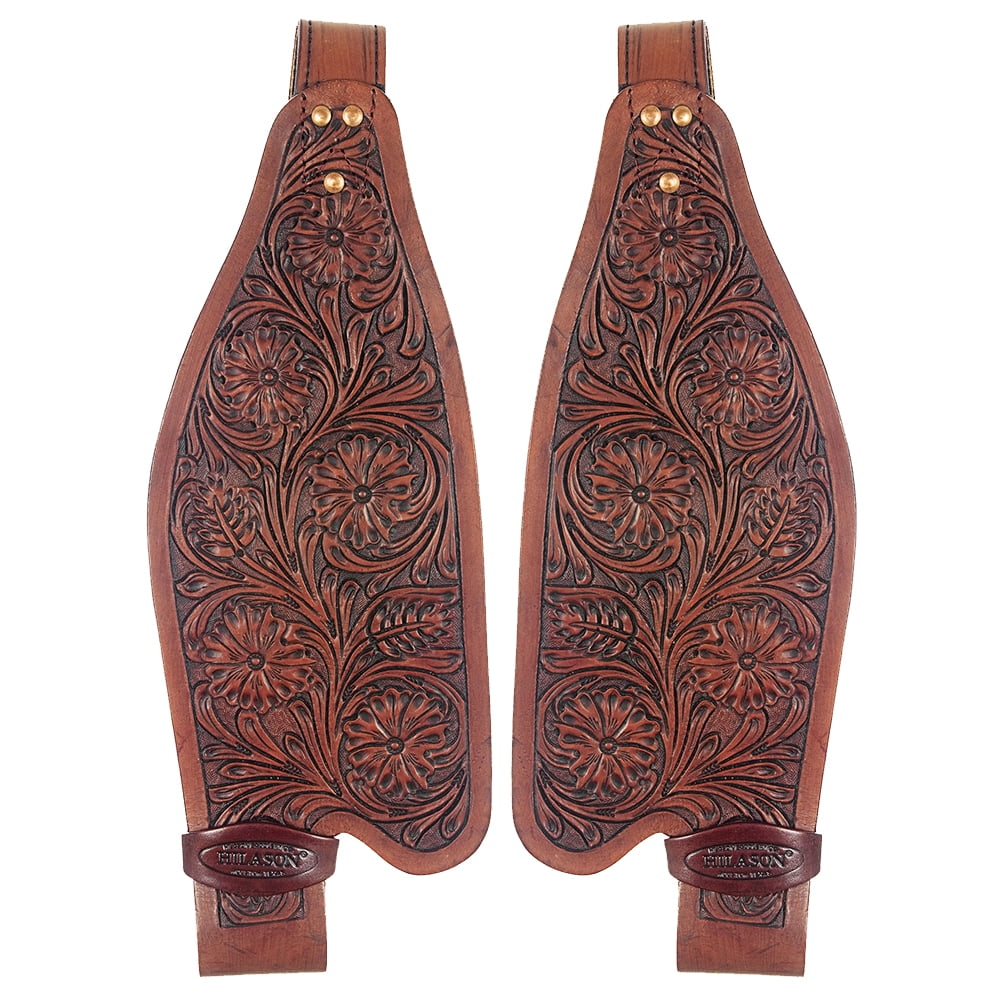 Paire D'ailes De Selle De Remplacement Pour Enfant - Cuir - Couleur Tan