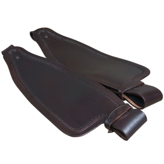Hilason Leather Saddle Replacement Fender Pair With Hobble Straps Adult