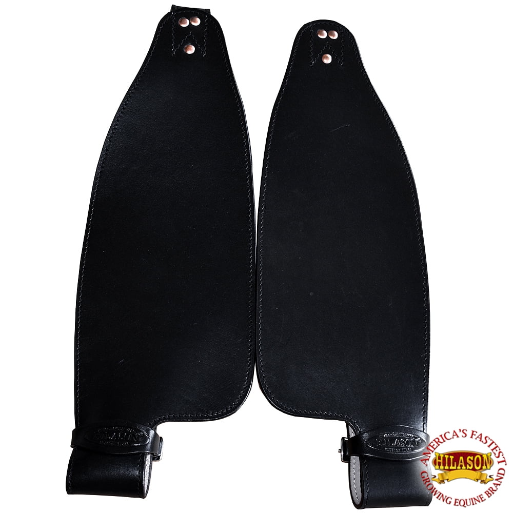 Ailes De Selle Cuir Hilason Pour Enfant - Paire Avec Sangle Hobble - Selle Tan