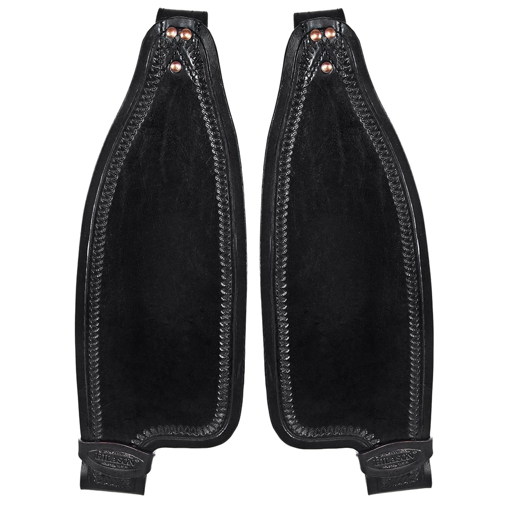 84HS paire d'ailes de selle de remplacement cuir Hilason jeunesse avec