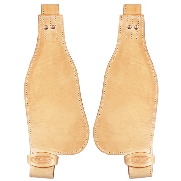 Hilason Leather Youth Saddle Replacement Fender Pair With Hobble Straps