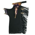 thumbnail image 1 of Hilason Pro Rodeo Bull Riding Chaps Genuine Leather Western Black, 1 of 6