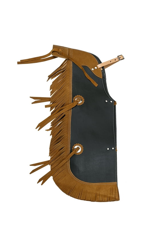Pro Rodeo Bull Riding Chaps Leather Kids Junior Youth