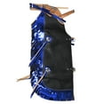 thumbnail image 1 of Hilason Pro Rodeo Bull Riding Chaps Western Leather kid Black Blue Fringes, 1 of 6