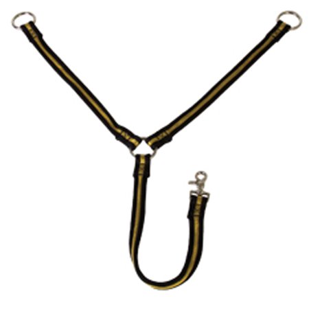 Hilason Short Padded Training Fork Black Gold