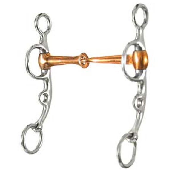 Aime Imports Western SS Copper Mouth Snaffle Argentine Bit