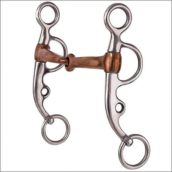 Hilason Stainless Steel Argentine Horse Bit Copper Snaffle Mouth