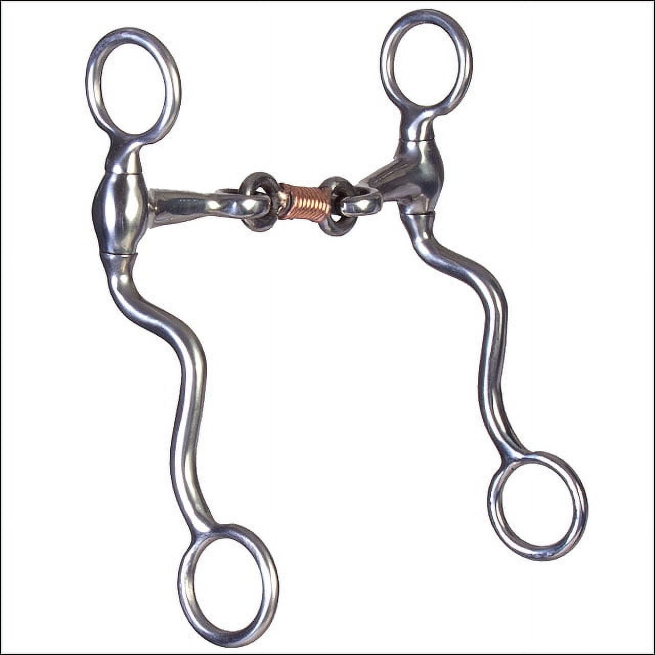 Hilason Stainless Steel Snaffle Horse Bit Western Dog Bone Futurity