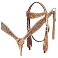 thumbnail image 1 of Hilason Western American Leather Horse Tack Set Tan, 1 of 8