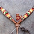 thumbnail image 1 of Hilason Western Horse Breast Collar American Leather Aztec Hand Paint, 1 of 4