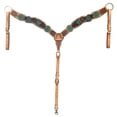 thumbnail image 1 of Hilason Western Horse Floral Hand Painted American Leather Breast Collar Tan, 1 of 3