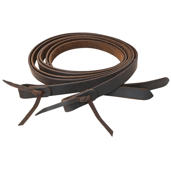 Hilason Western Horse Genuine Leather Western Split Reins Dark Brown 1" X 8'